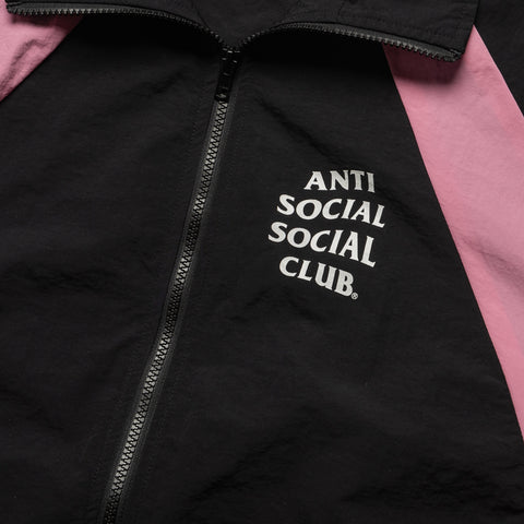 Anti Social Social Club Track Jacket - Black/PInk