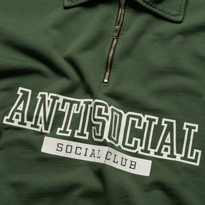 Anti Social Social Club Washed Up Quarter Zip - Green