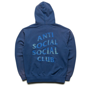 Anti Social Social Club Weathered Mind Games Hoodie - Navy