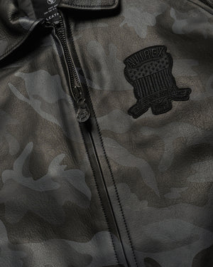 Avirex Camo Icon Jacket - Black Camo
