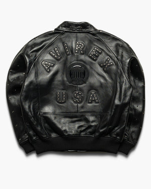 Avirex Studded Icon Jacket - Black
