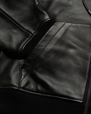 Avirex Nappa Hoodie - Black