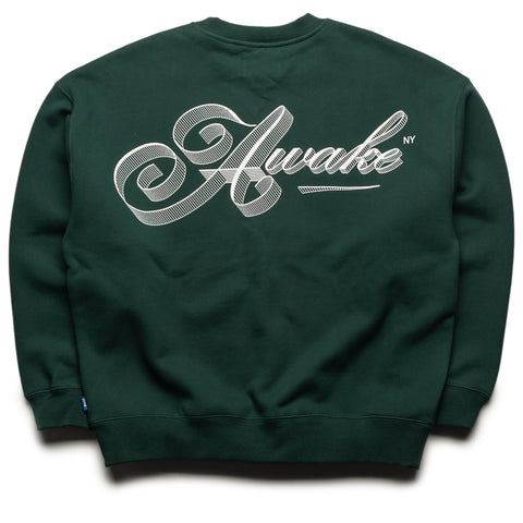 Awake NY Script Crewneck - Green