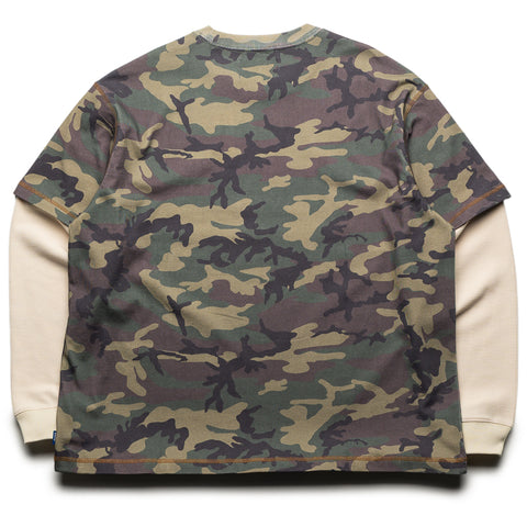 Awake NY Waffle L/S Tee - Camo
