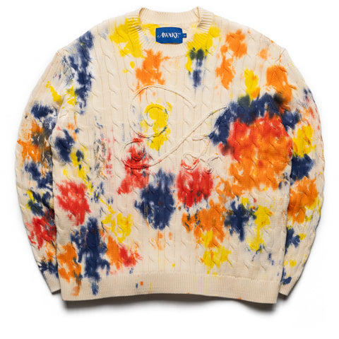 Awake NY Applique Sweater - Tie Dye