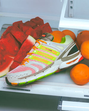 Larry June x Adidas Adistar Control 5 'Watermelon Smoothie' - Semi Lucid Red/Semi Solar Slime