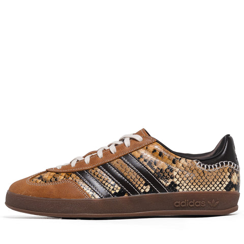 Wales Bonner x Adidas Gazelle Snake - Dark Brown/Wonder White