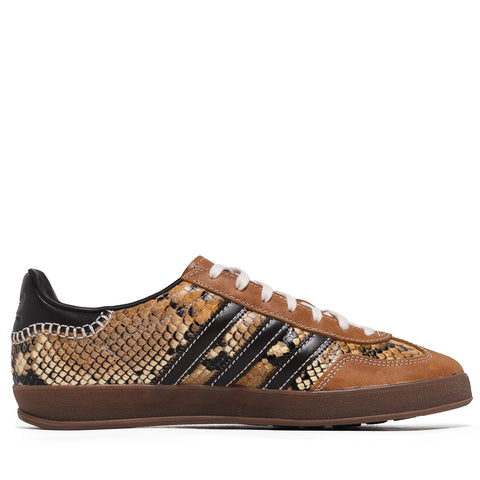 Wales Bonner x Adidas Gazelle Snake - Dark Brown/Wonder White