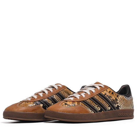 Wales Bonner x Adidas Gazelle Snake - Dark Brown/Wonder White