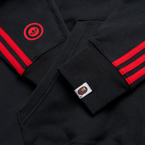 A Bathing Ape x Adidas Shark Full Zip Hoodie - Black