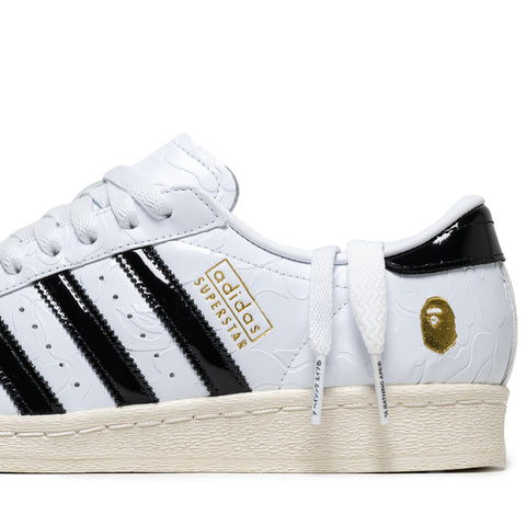 A Bathing Ape x Adidas Superstar Vintage - Cloud White/Core Black