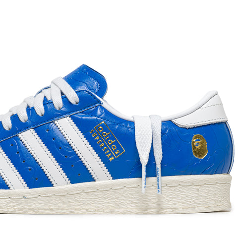 A Bathing Ape x Adidas Superstar Vintage - Blue/Core White