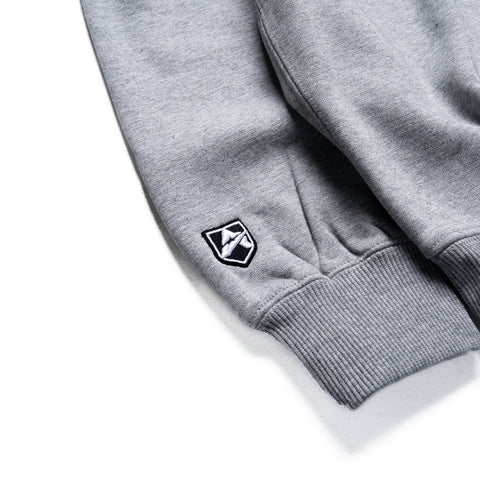 Avirex Script Hoodie - Heather Grey