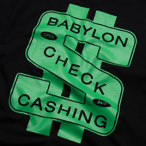 Babylon Check Cashing Tee - Black