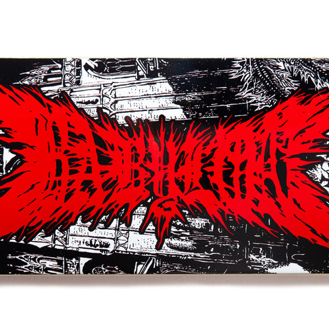 Babylon Black Metal Skate Deck - Black/White