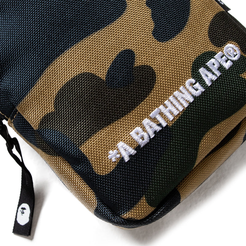 A Bathing Ape 1st Camo Cordura Phone Shoulder Bag Yellow