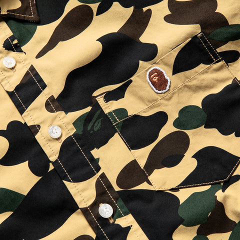 A Bathing Ape 1st Camo One Point L/S Shirt - Yellow