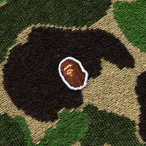 A Bathing Ape ABC Camo Pile Jacquard One Point Tee - Green