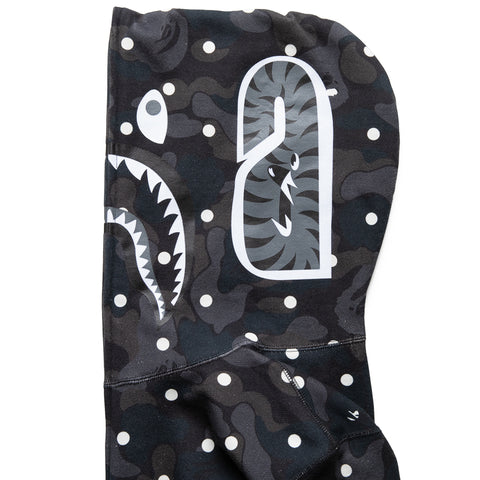 A Bathing Ape ABC Dot Shark Full Zip Hoodie - Black