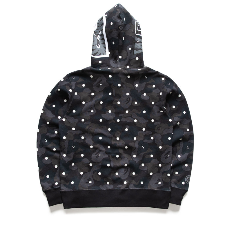 A BATHING APE 星柄ポロシャツ 黒 Mens BAPE AUTHENTIC A Bathing Ape Shark Print Black Polo Shirt
