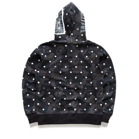 A Bathing Ape ABC Dot Shark Full Zip Hoodie - Black