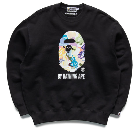 A Bathing Ape Art Camo By Bathing Ape Crewneck - Black