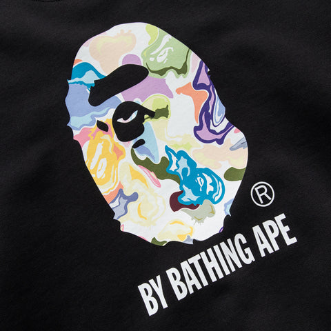 A Bathing Ape Art Camo By Bathing Ape Crewneck - Black