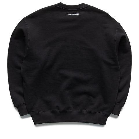 A Bathing Ape Art Camo By Bathing Ape Crewneck - Black