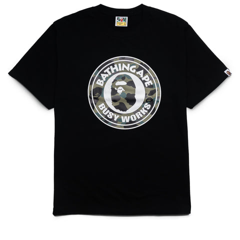 A Bathing Ape 1st Camo Busy Works Tee - Black/Green