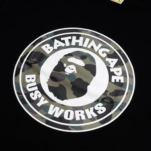 A Bathing Ape 1st Camo Busy Works Tee - Black/Green