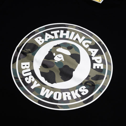 A Bathing Ape 1st Camo Busy Works Tee - Black/Green