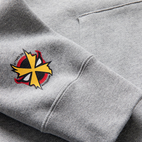 A Bathing Ape Bapeman-X Full Zip Hoodie - Gray
