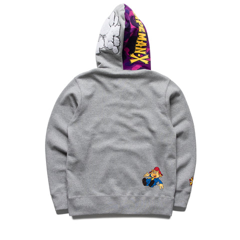 A Bathing Ape Bapeman-X Full Zip Hoodie - Gray