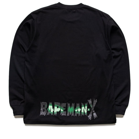 A Bathing Ape Bapeman-X L/S Tee - Black