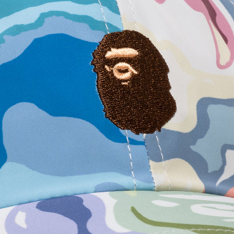 A Bathing Ape Art Camo One Point Panel Strapback - White