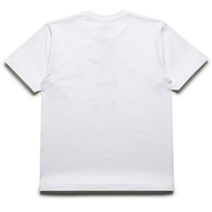 A Bathing Ape Bape Check College Tee - White/Red