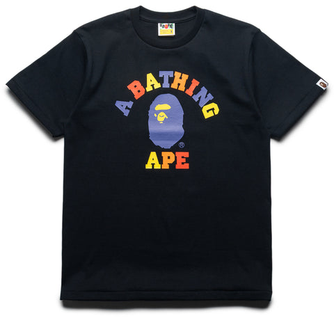 A Bathing Ape Colors College Tee - Black