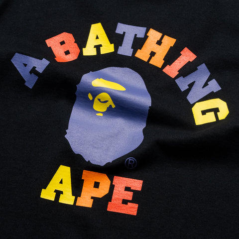 A Bathing Ape Colors College Tee - Black