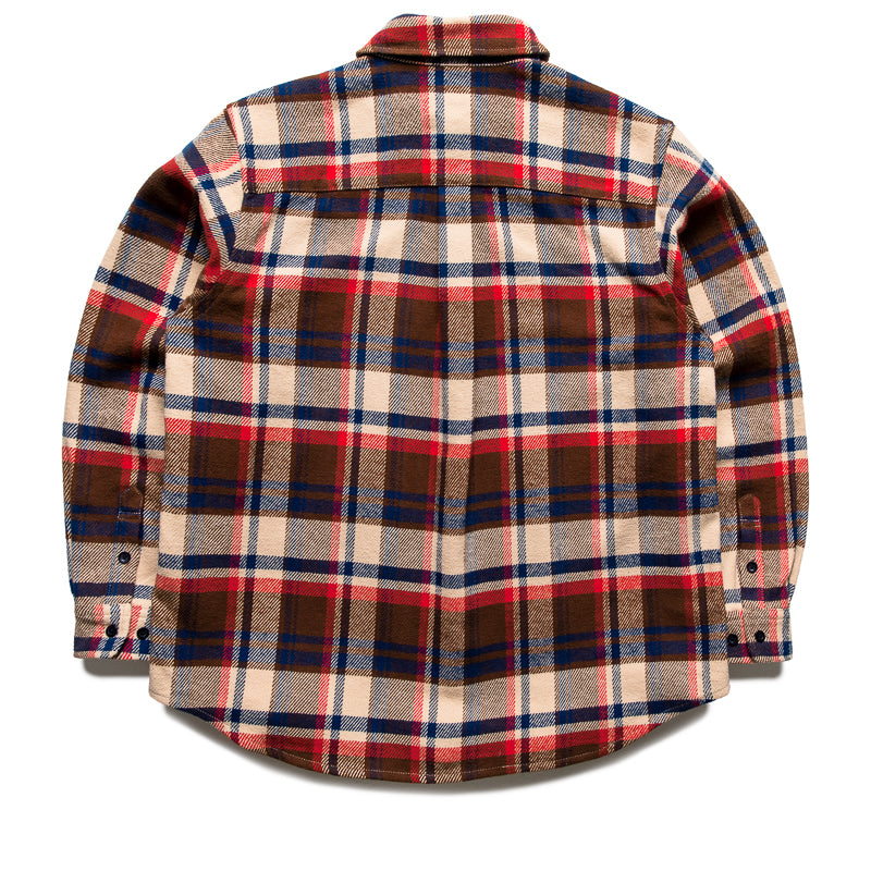 BAPE CHECK SHIRT MENS 1L80-131-001 / Red / L