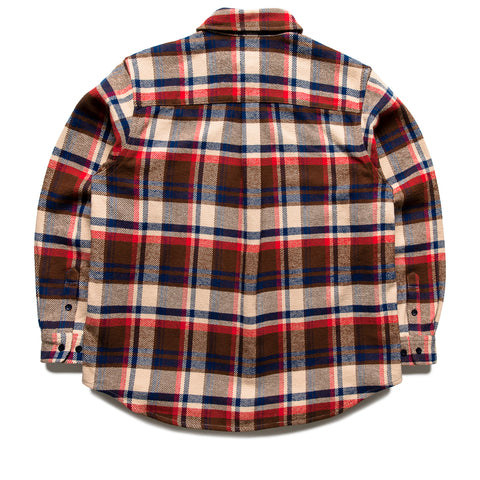 A Bathing Ape Bape Check Shirt - Red