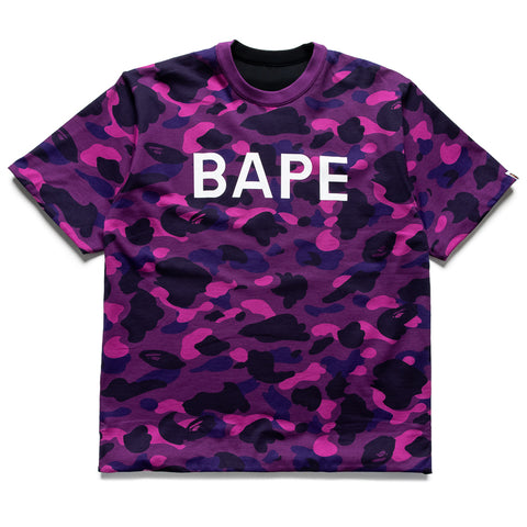 A Bathing Ape Color Camo Reversible Tee - Purple