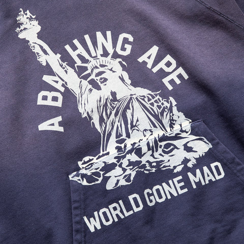 A Bathing Ape Destroy Washed Hoodie - Purple