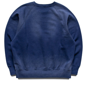 A Bathing Ape Destroy Washed Effect Crewneck - Navy