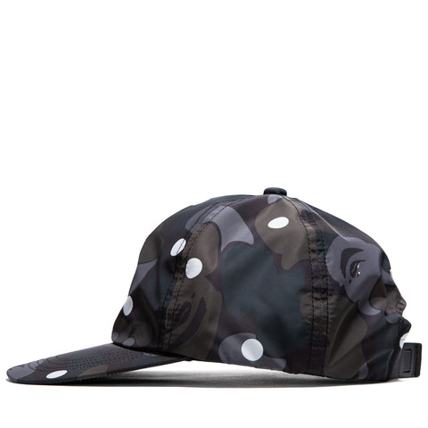 A Bathing Ape Bape Dot Camo One Point Panel Cap - Black