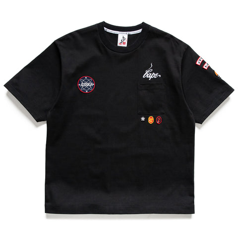 Kazuki Kuraishi x A Bathing Ape Multi Patch Military Tee - Black
