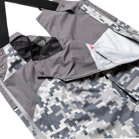 Kazuki Kuraishi x A Bathing Ape Pixelate Camo Shark 3 Layer Overalls - Charcoal