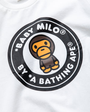 A Bathing Ape Line Camo Milo Busy Works Tee - White