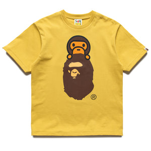 A Bathing Ape Milo On Ape Head Tee - Yellow