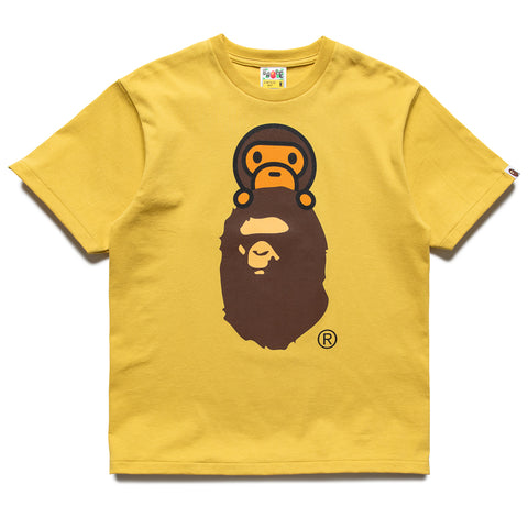 A Bathing Ape Milo On Ape Head Tee - Yellow