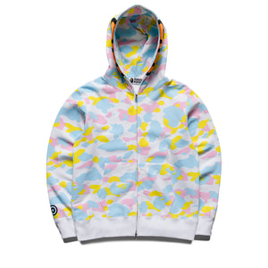 A Bathing Ape Multi Camo Baby Milo Full Zip Hoodie - White